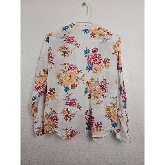 Chic Connection Floral Button Down Long Sleeve  Small - Picture 3 of 5